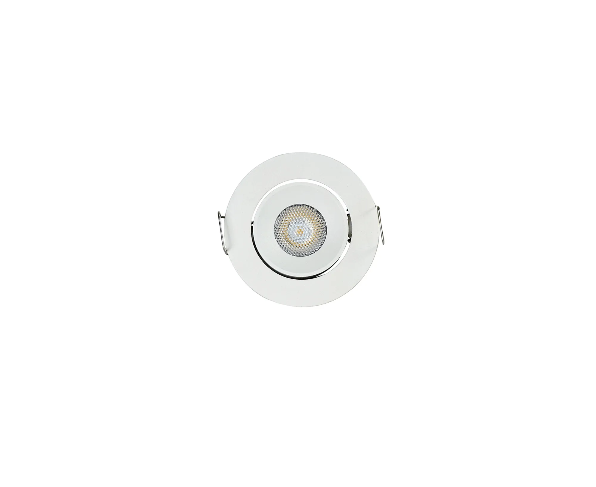 DX200349  Blair A, 3W, 700mA, White Adj. Recessed Downlight, Cut Out 45mm, 15° Tilt, lm, 25° Deg, 3000K, IP20, DRIVER NOT INC., 5yrs Warranty